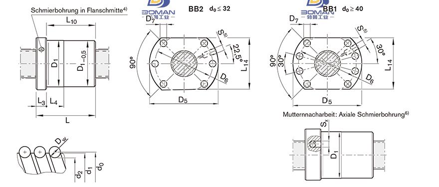 REXROTH R1552 tsk滚珠丝杠副